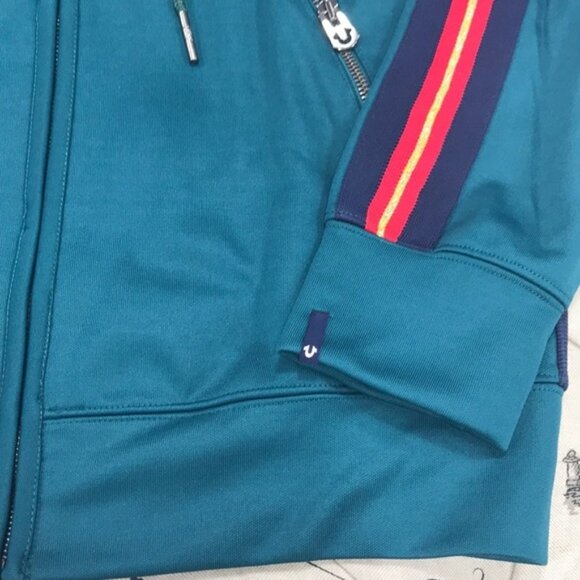 True Religion Racer Stripe Zip-Up Hoodie - Picture 7 of 8